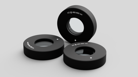 Четвертьволновая ахроматическая пластинка, апертура: ⌀12 мм, рабочий диапазон длин волн: 650-1100 нм, Optogama